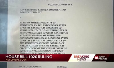 MS Supreme Court issues House Bill 1020 ruling