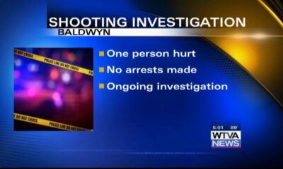 Baldwyn Police Department investigate a weekend shooting