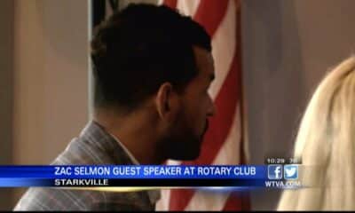 Zac Selmon was a guest speaker at the Starkville Rotary Club