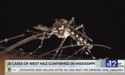 Mississippi reports 20 human cases of West Nile Virus