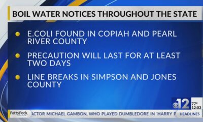 Boil water notices issued in multiple Mississippi counties