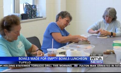 Salvation Army Women’s Auxiliary working hard to make bowls for Empty Bowls 2024