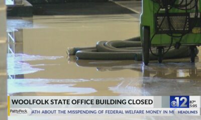 Broken valve damages Woolfolk Building in Jackson