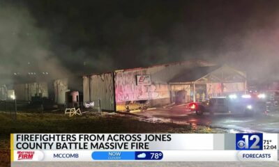 Three injured during large Jones County business fire