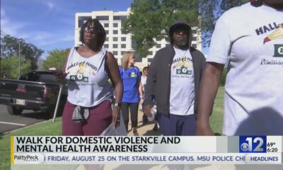 Advocates walk to raise awareness about domestic violence