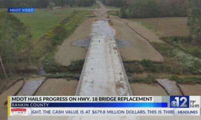 Crews continue State Route 18 bridge replacement