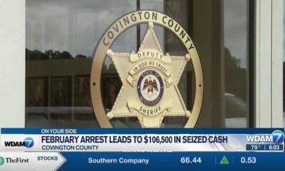 February arrest leads to $106,500 in seized cash in Covington County