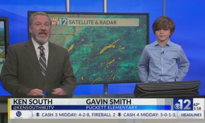 Junior Weathercaster Gavin Smith