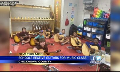 Chickasaw County School District receives guitars