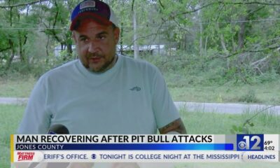 Man recovering after Jones County pit bull attack