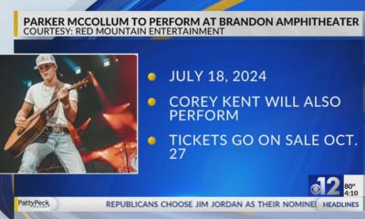 Parker McCollum to perform at Brandon Amphitheater in 2024