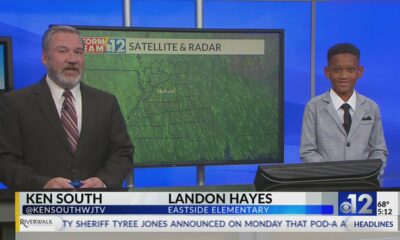 Junior Weathercaster Landon Hayes