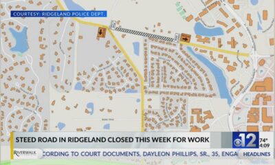 Steed Road in Ridgeland closed this week for work