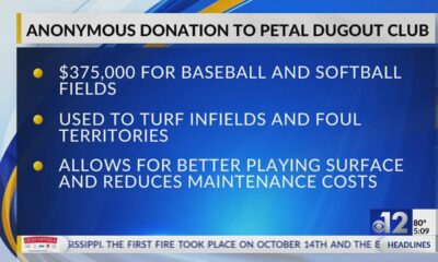 Petal High receives anonymous donation to turf baseball, softball fields