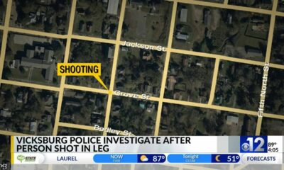 Vicksburg police investigate after person shot in leg