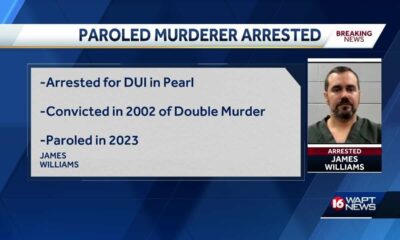 Paroled murderer back behind bars after DUI arrest