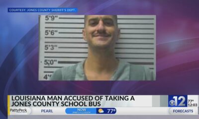 Louisiana man accused of taking Jones County school bus