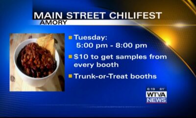 Amory hosting chili festival on Tuesday