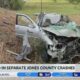 3 injured in separate Jones County crashes