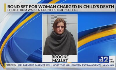 Bond set for woman charged in child’s death in Warren County