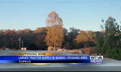 What's being built along Barnes Crossing Road in Tupelo?