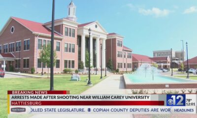 Two arrested after shooting near William Carey University