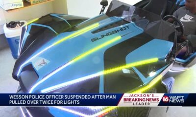 Blue lights lead to cop lights in Wesson