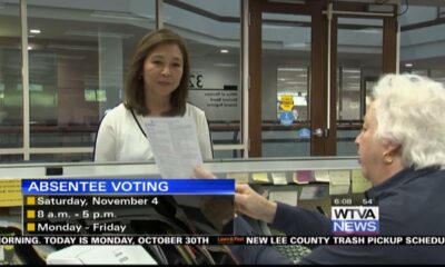 Deadline for in-person absentee voting in Mississippi is Nov. 4