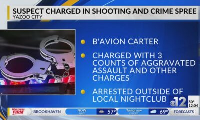 Yazoo City suspect charged in recent crime spree