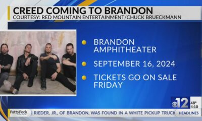 CREED to perform at Brandon Amphitheater in 2024