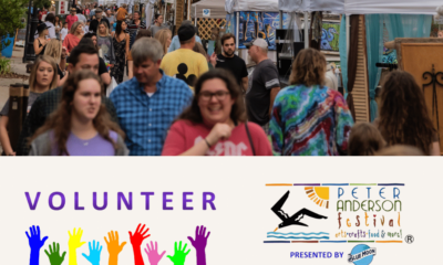 Calling Volunteers to the 45th Annual Peter Anderson  Arts & Crafts Festival 