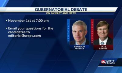 Gubernatorial debate is Wednesday