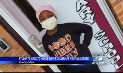 Okolona Elementary students takes a walk to honor brave classmate battling cancer