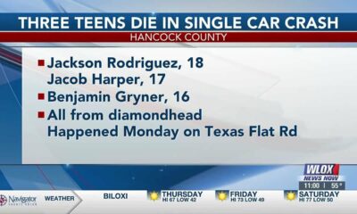 UPDATE: 3 teens identified in deadly Hancock Co. car crash