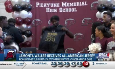 Picayune’s Jamonta Waller receives Under Armour All-American jersey