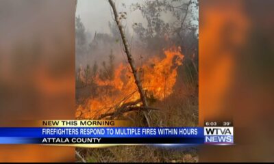 Attala County, Kosciusko firefighters respond to multiple fires within hours