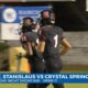 St. Stanislaus wins the first round nail biter over Crystal Springs with a final score of 23-17