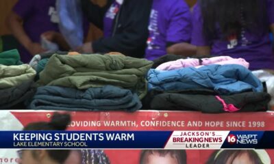 Students get coats