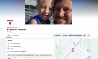 Benefit for Joshlynn Bucklew family happening Nov. 18 at parking lot of new Michael’s store in Me…