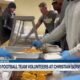 USM football team volunteers at Christian Services