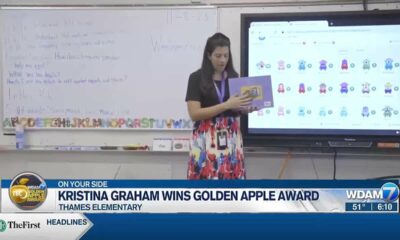 Kristina Graham wins Golden Apple Award