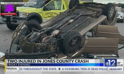 Two injured in crash on Highway 84 in Jones County