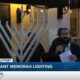 Giant menorah lit at Gulfport Premium Outlets