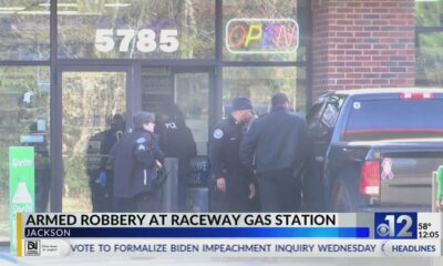 Man wanted for robbery at Jackson Raceway gas station