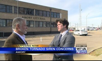 Amory working to repair tornado siren