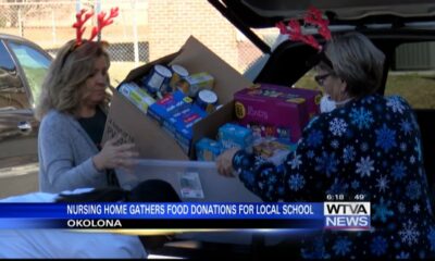 Nursing home collects food for Okolona school program