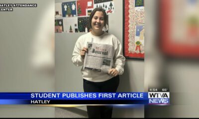 Hatley student published first article in newspaper