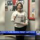 Hatley student published first article in newspaper