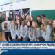 West Jones celebrates state champion football, swim teams