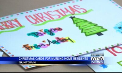 Guntown middle schoolers make holiday cards for area nursing homes